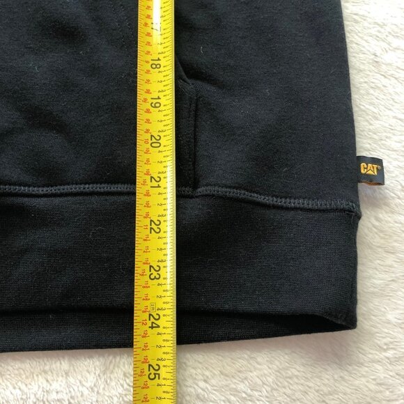 Nwot CAT Black & Yellow Embroidered Pullover Hoodie Size Small - Picture 11 of 11
